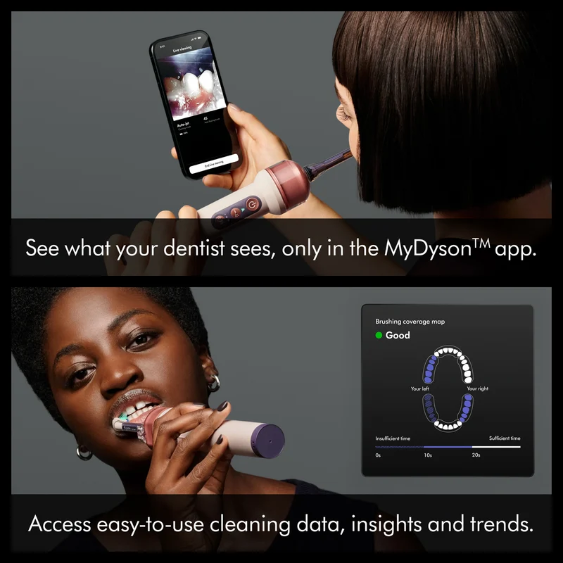 Dyson CameraJet Electric Toothbrush with Flosser and Starter Kit Ceramic Ultra Blue