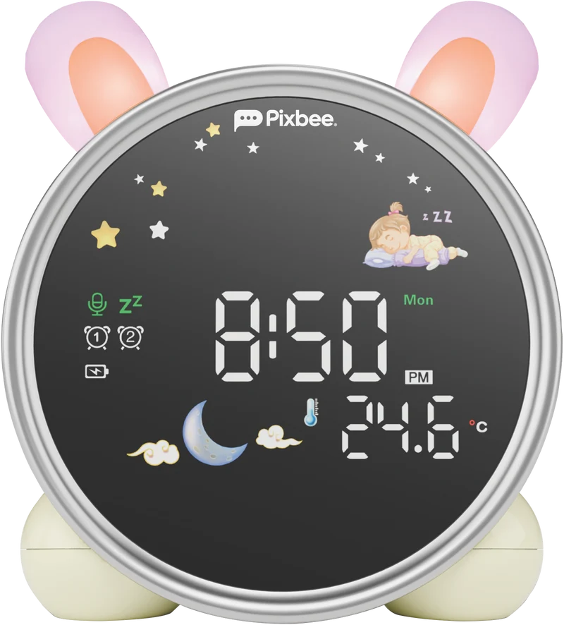 Pixbee Glow Sleep Training Light and Alarm Clock