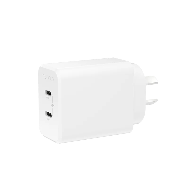 Mophie 45W USB-C Wall Charger 2C White.