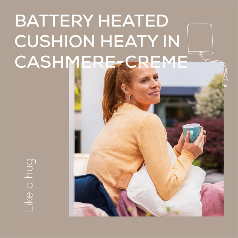 Beurer Heaty - Rechargeable Heated Cushion - Cashmere Crme