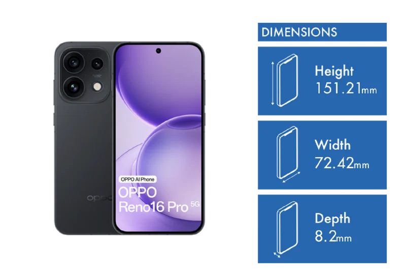 OPPO Reno16 Pro 5G 512GB Starlight Black