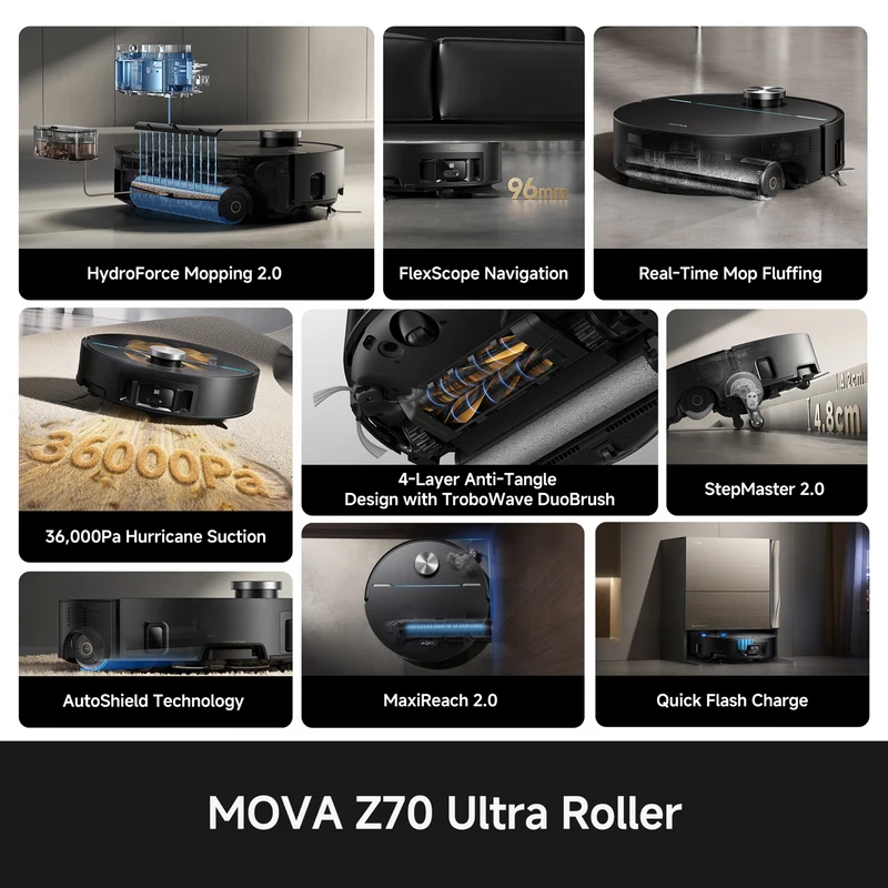 MOVA Z70 Ultra Roller Wet & Dry Robotic Vacuum