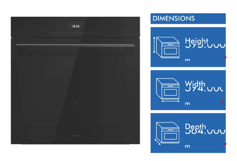 ASKO Essence 60cm Electric Oven, Black Glass