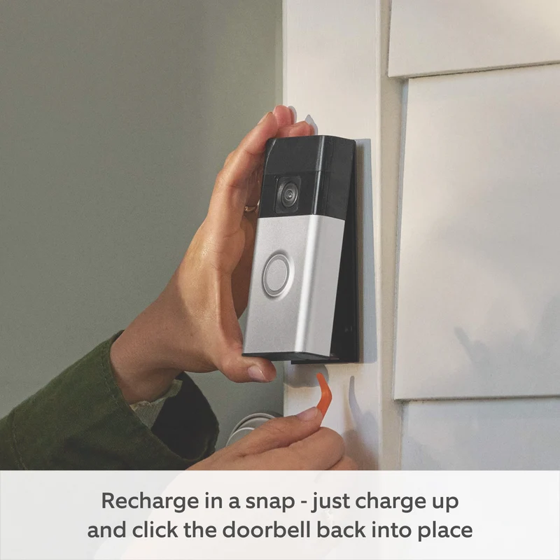 Ring Battery Video Doorbell (Satin Nickel)