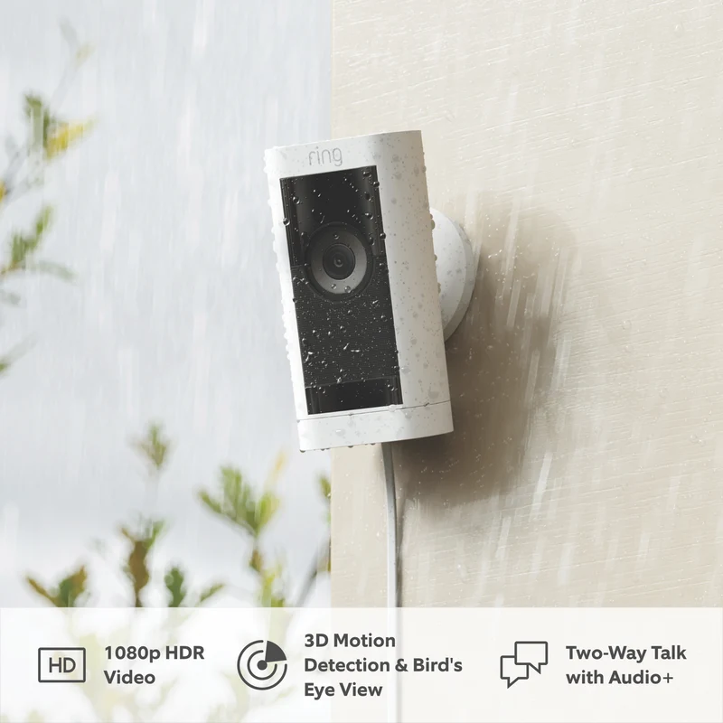 Ring Stick Up Cam Pro Plug-In (White)