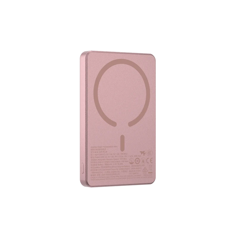 Mophie Snap+ Powerstation Mini 5K Magnetic Rose Gold