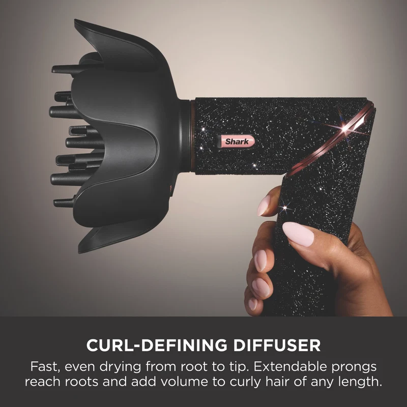 Shark Flex Style Air Styling And Drying System Black Sparkle