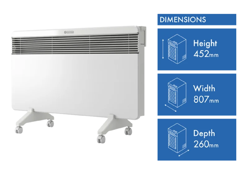 Olimpia Splendid 2000W Caldo Plus Panel Heater with Timer and Wi-Fi enabled