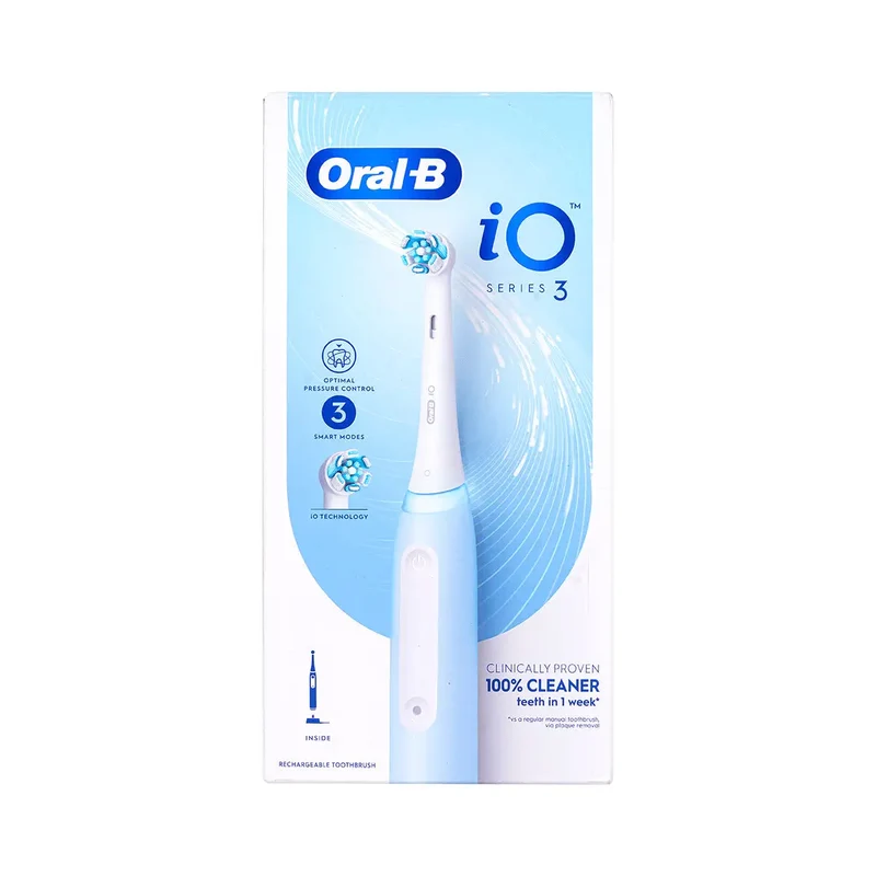 Oral-B iO Series 3 Rechargeable Toothbrush-Ice Blue