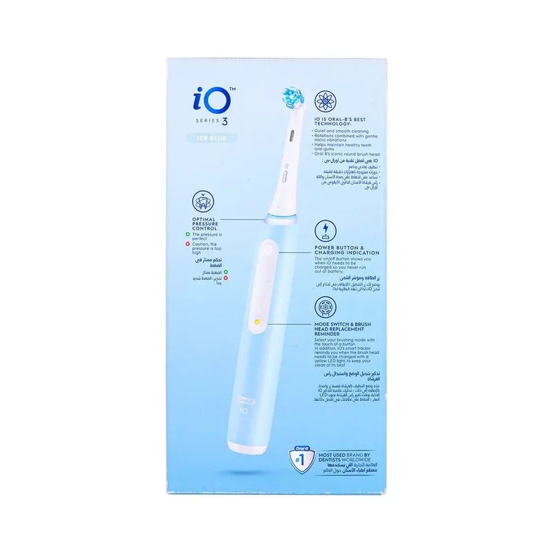 Oral-B iO Series 3 Rechargeable Toothbrush-Ice Blue