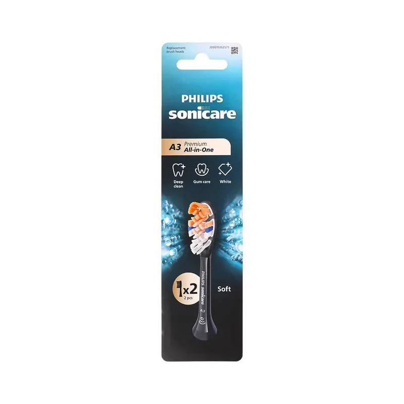 Philips Sonicare A3 Premium 2 Brush Heads Black HX9092/91