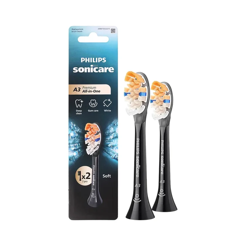 Philips Sonicare A3 Premium 2 Brush Heads Black HX9092/91
