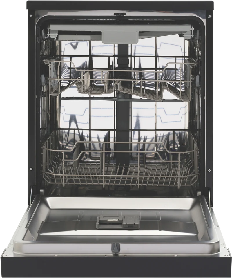 Omega 60cm Freestanding Dishwasher Black Steel