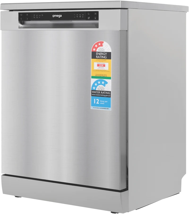 Omega 60cm Freestanding Dishwasher Stainless Steel