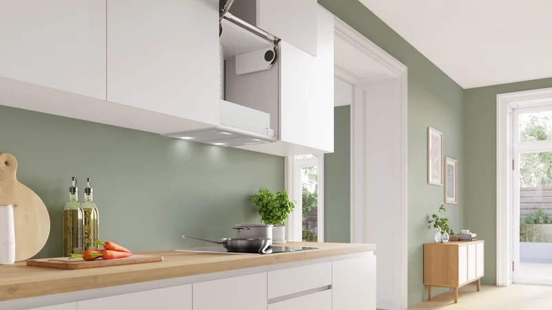 Bosch Series 4, 53cm Integrated Rangehood, Silver Metallic
