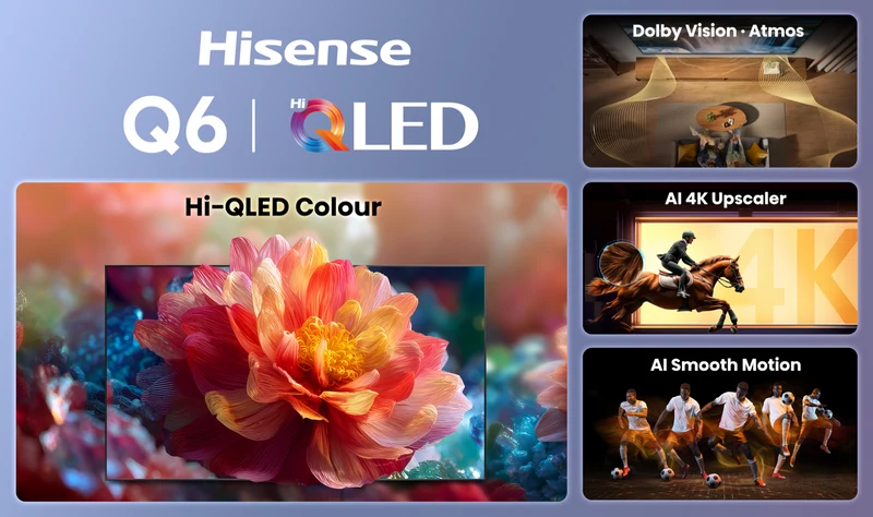 Hisense 65" Q6SAU 4K Hi-QLED Smart TV 2026