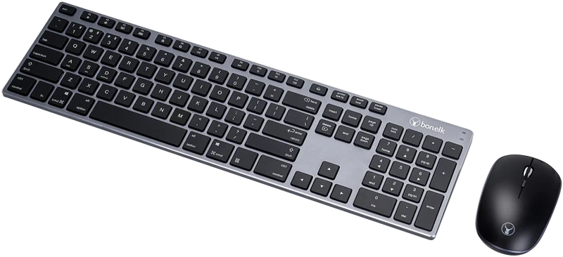 Bonelk Aluminium Bluetooth Keyboard and Mouse (Space Grey)