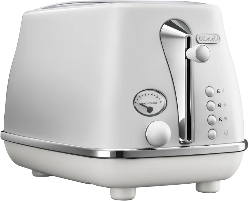 DeLonghi Icona Capitals 2 Slice Toaster Helsinki White