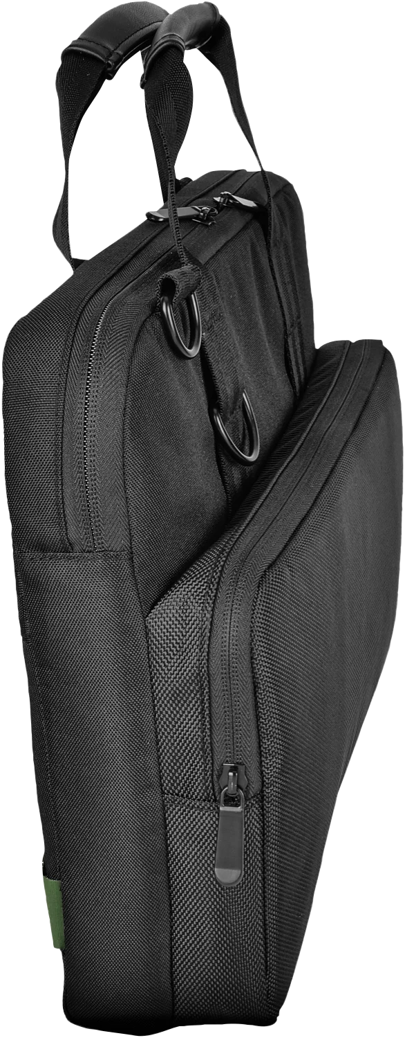 Generation Earth 14.1" Tough Laptop Briefcase (Black)