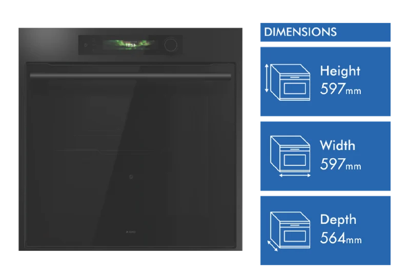 ASKO Craft Frame 60cm Pyrolytic Oven, Graphite Black