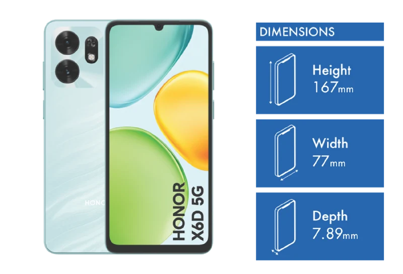 Honor X6D 128GB Ocean Cyan
