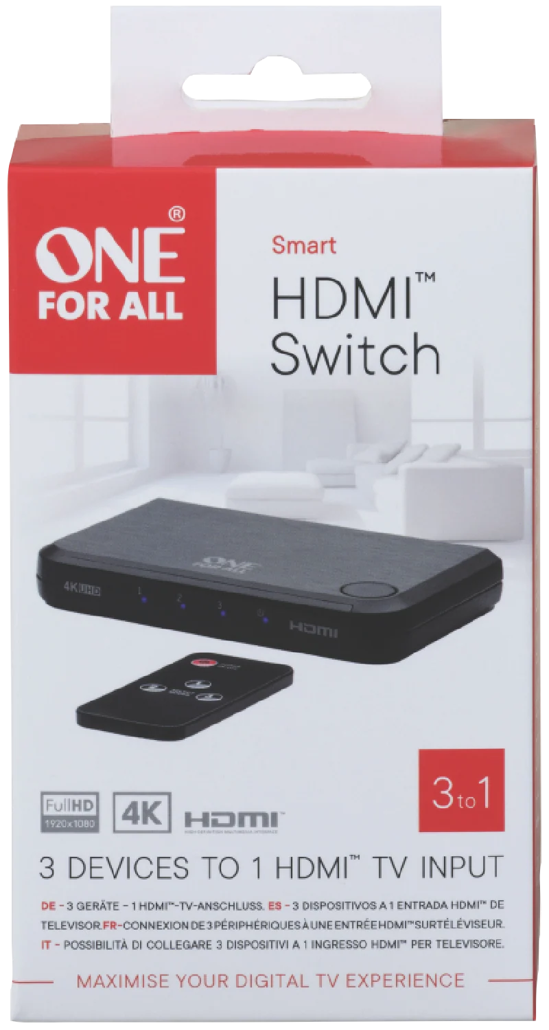 One For All HDMI 3-Way Smart switch