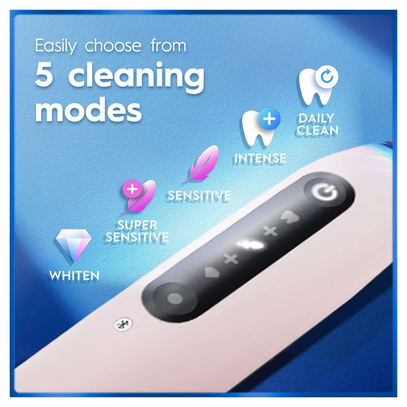 Oral B iO 5 Personalised Clean Electric Toothbrush Blush Pink