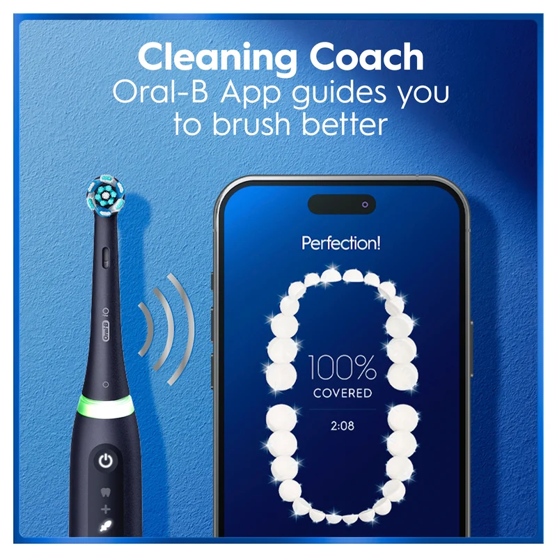 Oral B iO 5 Personalised Clean Electric Toothbrush Matte Black