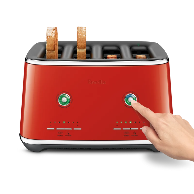Breville The Eye Q 870 Auto 4 Slice Toaster Pomodoro Rosso