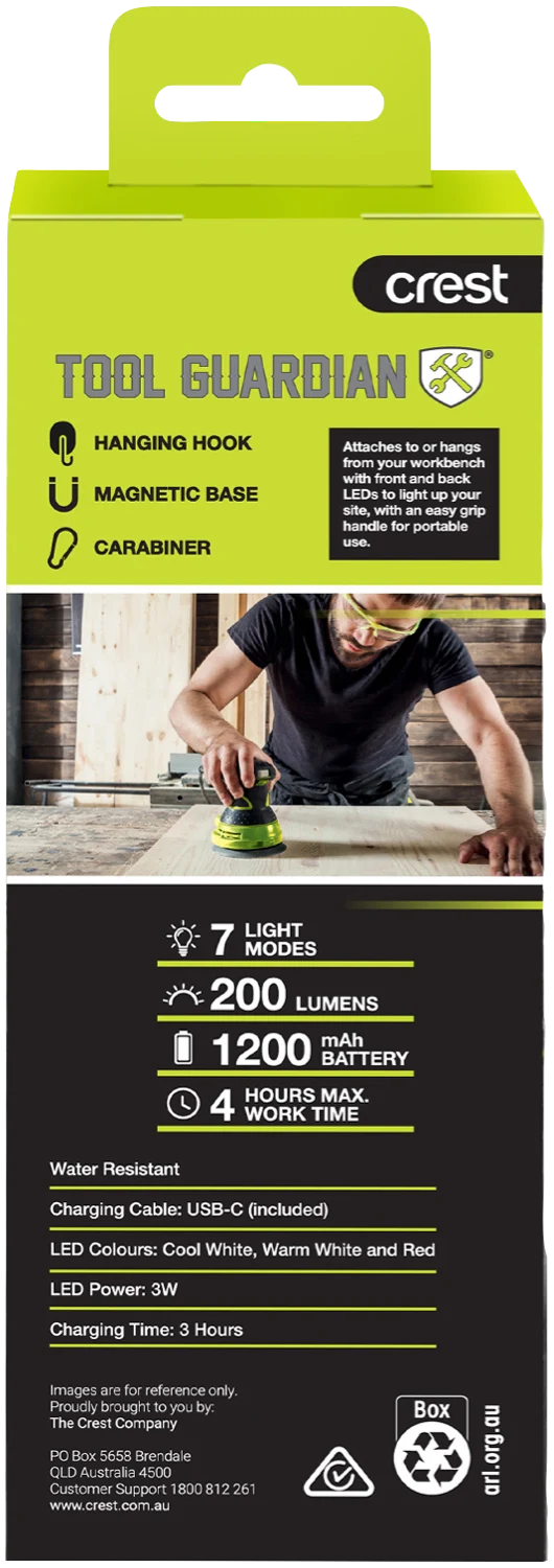 Tool Guardian Compact Magnetic Rechargeable Worklight