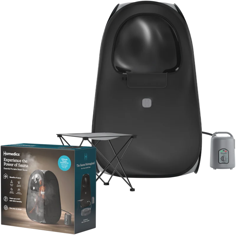 Homedics Essential Personal Steam Sauna - Black