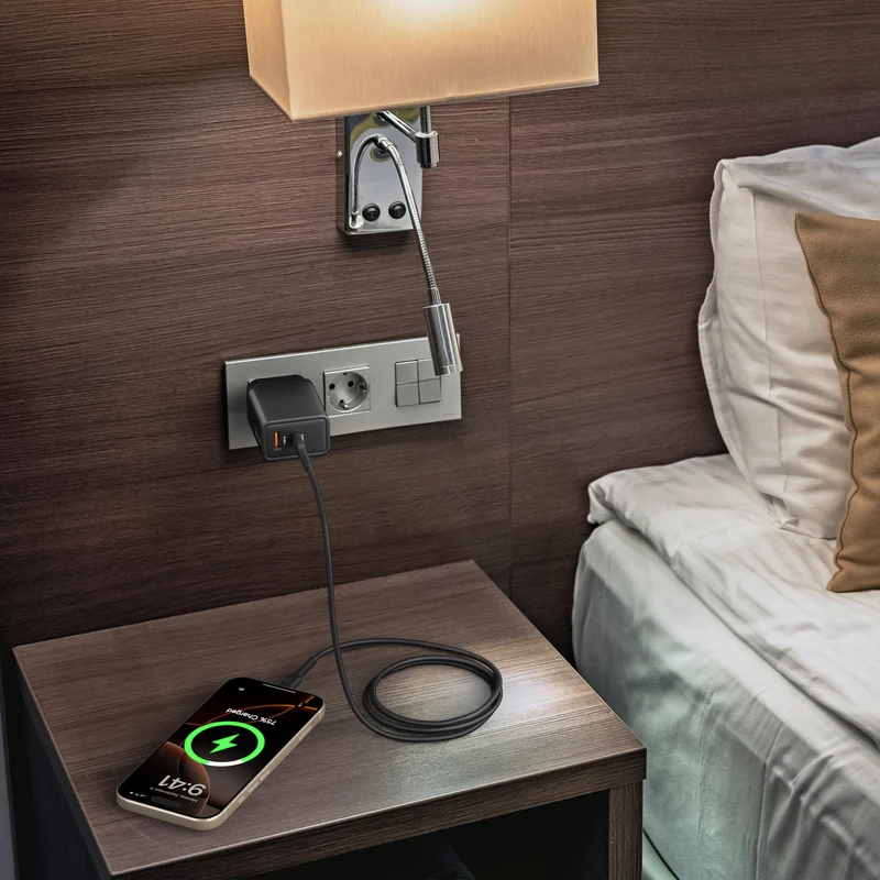 Bonelk 65W PD USB-C+ USB-A Worldwide Travel Charger