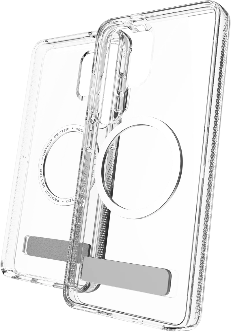 ZAGG Samsung Galaxy S26 Ultra Crystal Palace Snap Kickstand Case Clear