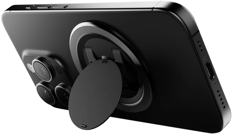 Ohsnap! Snap 5 Magnetic Phone Grip & Stand Boring Black