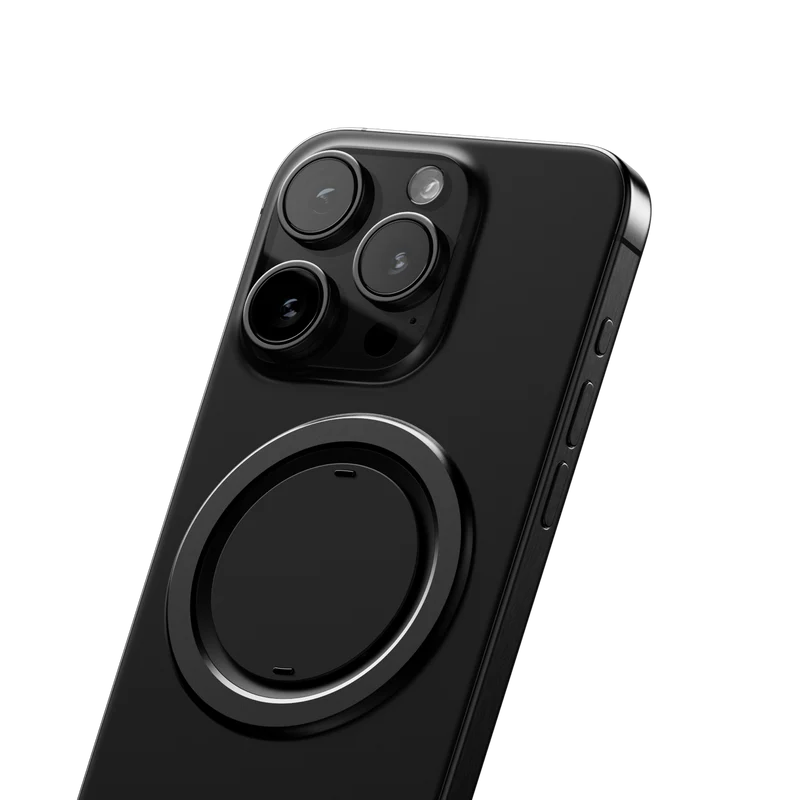 Ohsnap! Snap 5 Magnetic Phone Grip & Stand Boring Black