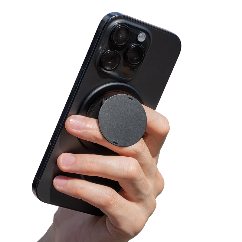 Ohsnap! Snap 5 Magnetic Phone Grip & Stand Boring Black