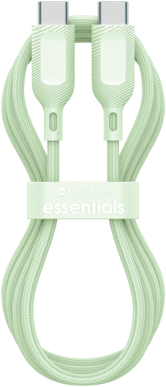 Mophie Essential USB-C-C Cable (60W) Braided 1M Green