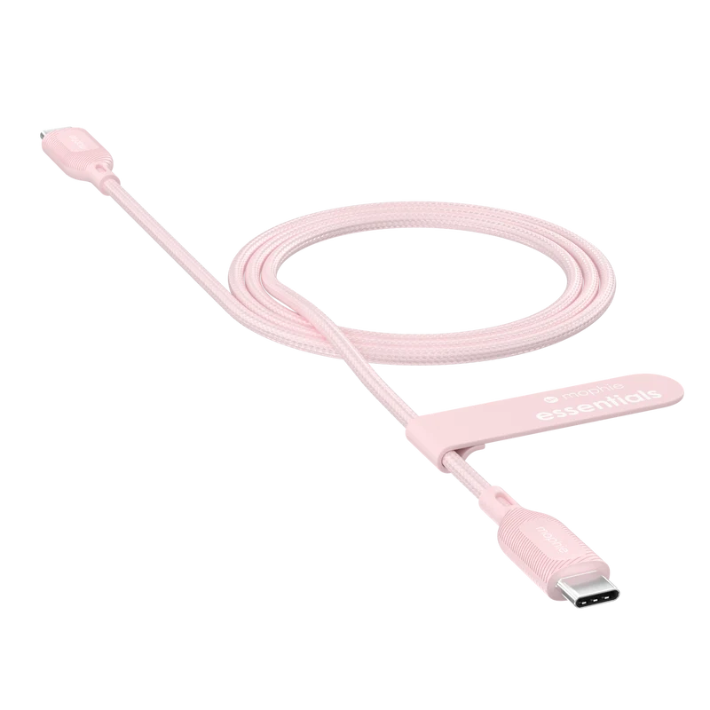 Mophie Essential 30W USB-C Wall Charger & C-C Cable Pink