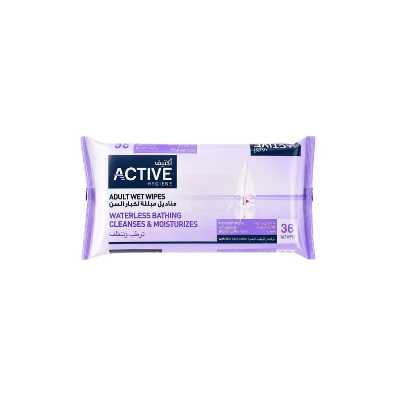Active Hygiene Adult Wet Wipes 36pcs