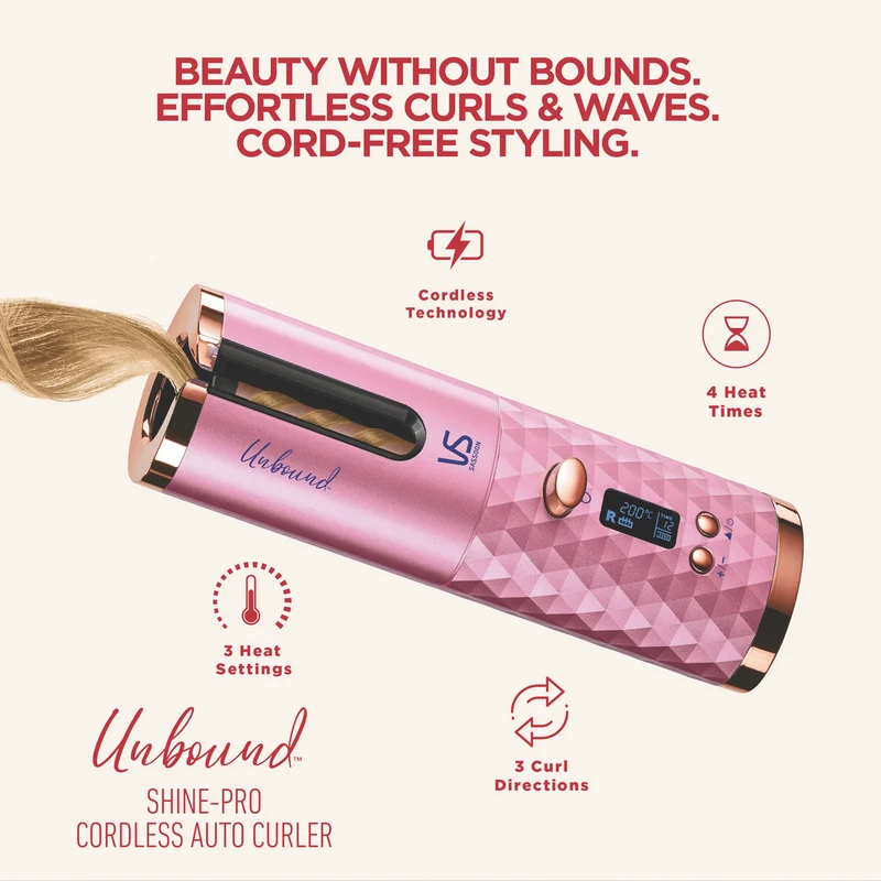 VS Sassoon Unbound Shine ProCordless Auto Curler