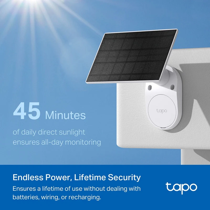 TP-LINK 2K 3MP Solar-Powered Security Camera (2 Pack)