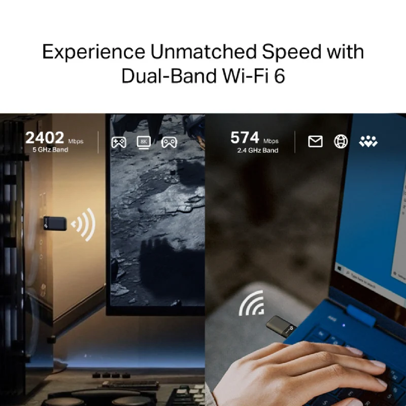 TP-LINK AX3000 Dual Band Wi-Fi 6 Wireless USB Adapter
