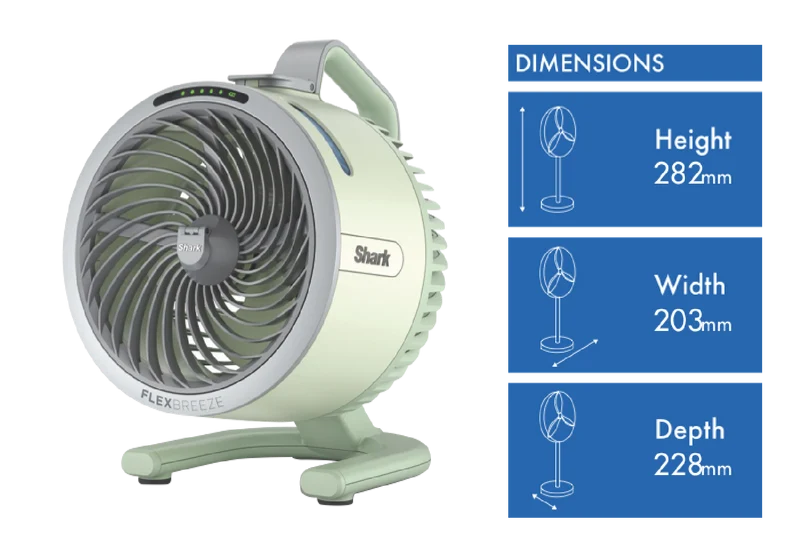 Shark FlexBreeze HydroGo Misting Portable Fan (Honey Dew)