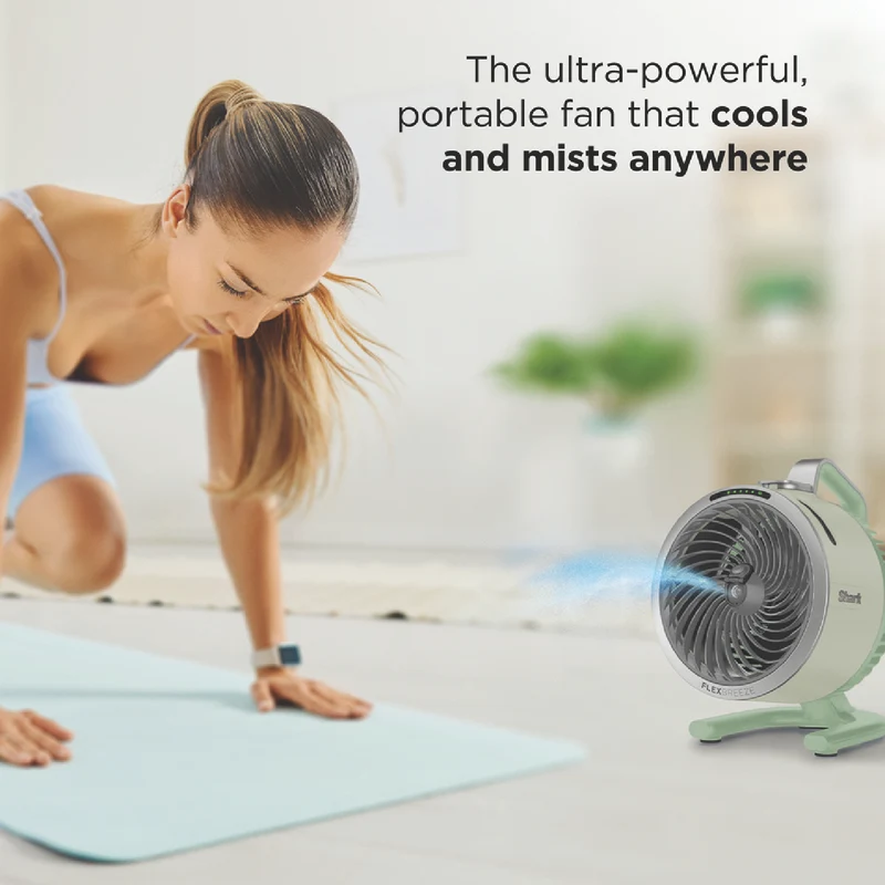 Shark FlexBreeze HydroGo Misting Portable Fan (Honey Dew)