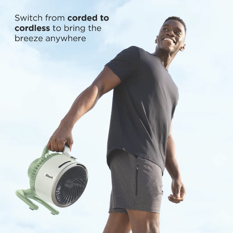 Shark FlexBreeze HydroGo Misting Portable Fan (Honey Dew)