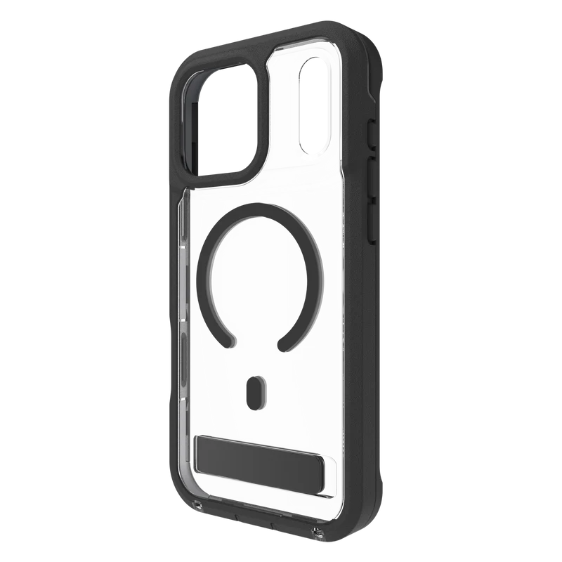 ZAGG iPhone 17 Pro Max Rainier Snap Kickstand + Camera Control Button Case Black
