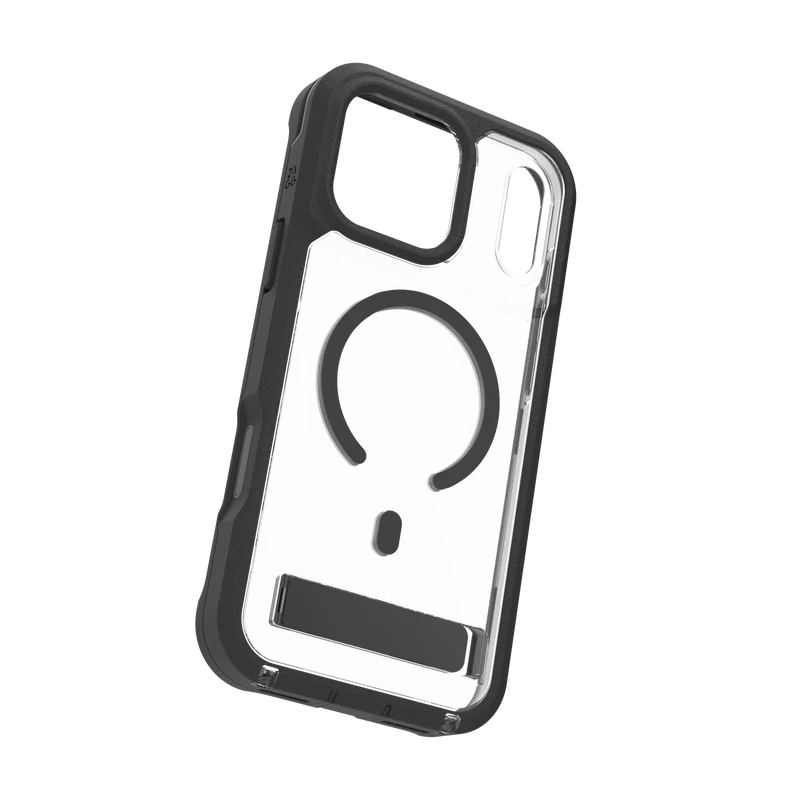 ZAGG iPhone 17 Pro Rainier Snap Kickstand + Camera Control Button Case Black