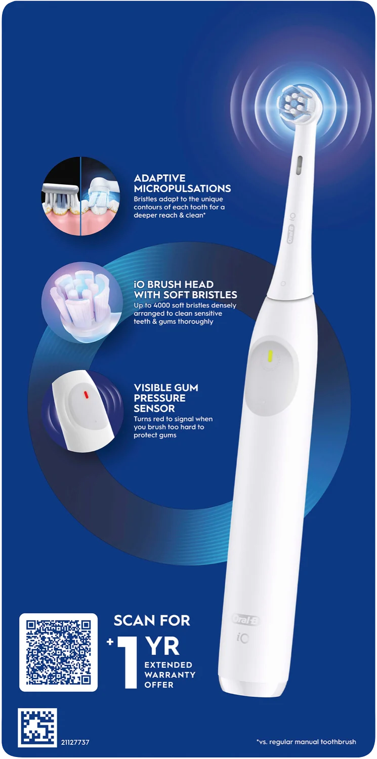 Oral B iO Series 2 Gentle Clean Sensitive White Electric Toothbrush