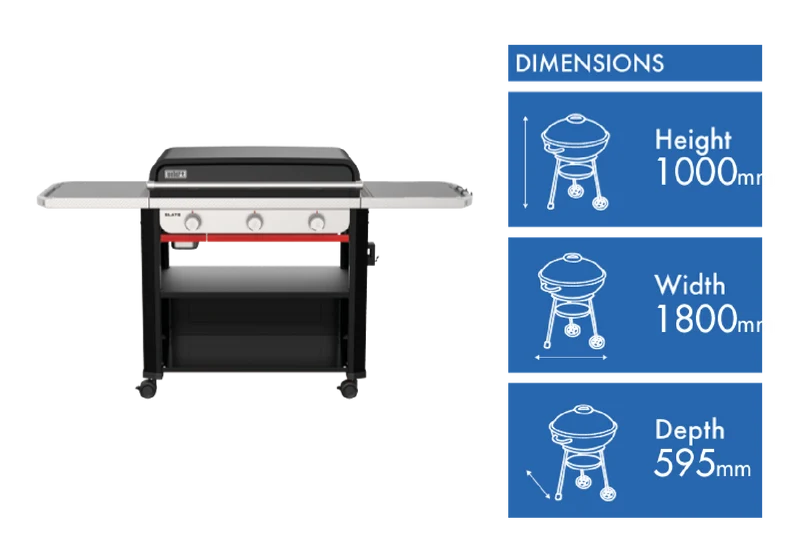 Weber Slate 3 Burner Griddle 30"
