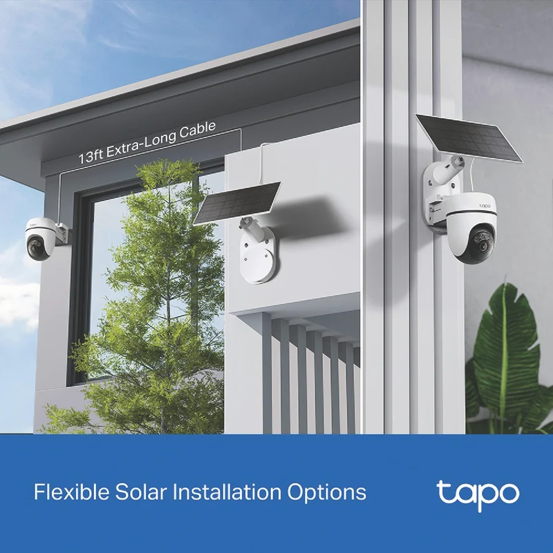 TP-LINK 2K Solar-Powered Pan/Tilt Security Camera Kit